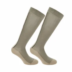 Equithème - Chaussettes Classic tricolore taupe (x1) Beige Online