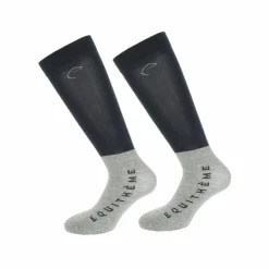 Equithème - Chaussettes d'équitation Compet (x2) Marine Online