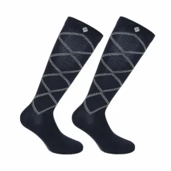 Discount Equithème - Chaussettes d'équitation Sandra Marine