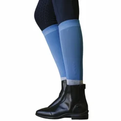 Equithème - Chaussettes d'équitation Compet vintage/ gris (x1) Bleu New