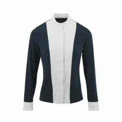 Clearance Equithème - Chemise à manches longues de concours femme Julia Marine