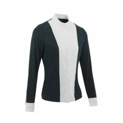 Clearance Equithème - Chemise à manches longues de concours femme Julia Marine