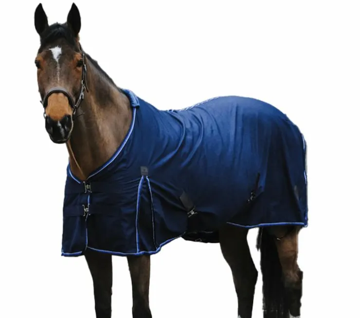 Equithème - Chemise en polycoton Classic 0g Marine