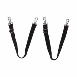 Equithème - Courroies de cuisse élastiques Noir