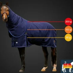 Sale Equithème - Couverture Classic 3 Layers 200g Marine