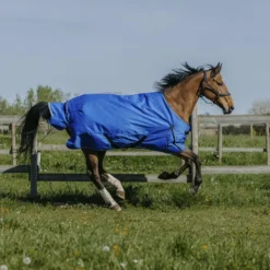 Outlet Equithème - Couverture d'extérieur Tyrex Aisance 1200D 150g roi Bleu