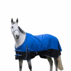 Hot Equithème - Couverture d'extérieur Tyrex 1200D "Aisance" /noir 0g Bleu