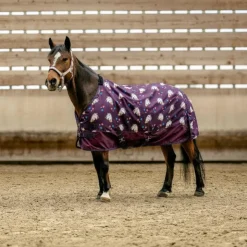 Hot Equithème - Couverture d'extérieur Licorne standard 600D 0g prune Bordeaux