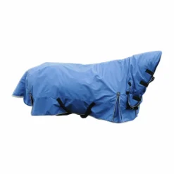 New Equithème - Couverture d'extérieur Tyrex Aisance 1200D Combo roi 100g Bleu