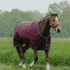 Equithème - Couverture d'extérieur Tyrex 1200D 0g Bordeaux