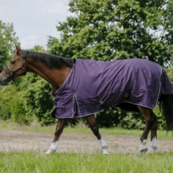 Equithème - Couverture Tyrex Aisance 600D prune 0g Violet New
