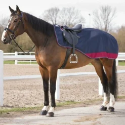 Sale Equithème - Couvre-reins Tyrex doublé polaire /bordeaux 1200D 0g Marine