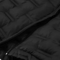 Equithème - Doudoune longue sans manches femme Navina Je t'aime Noir Clearance