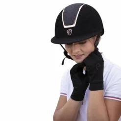 Equithème - Gants fin digital noir Discount