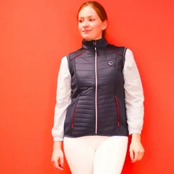 Equithème - Gilet femme sans manches Luna Marine Best