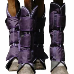 Equithème - Guêtres de transport Tyrex 600D prune Violet