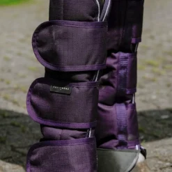 Equithème - Guêtres de transport Tyrex 600D prune Violet