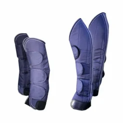 Sale Equithème - Guêtres de transport 600D renforcé x4 Marine