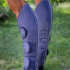 Sale Equithème - Guêtres de transport 600D renforcé x4 Marine
