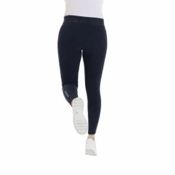 Equithème - Legging d'équitation fond silicone femme Pamela Marine Hot