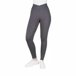 Equithème - Legging d'équitation femme Flora Je t'aime foncé Gris Online