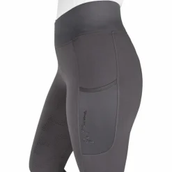 Equithème - Legging d'équitation femme Flora Je t'aime foncé Gris Online
