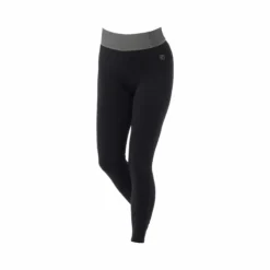 New Equithème - Legging d'équitation femme Tea / kaki Noir