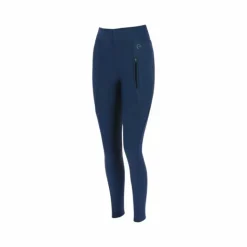 Hot Equithème - Legging d'équitation femme softshell Dolomyt fond silicone Marine