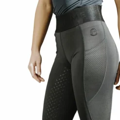 Equithème - Legging d'équitation femme Iris Je t'aime Noir Best