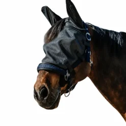 Outlet Equithème - Masque anti-mouches et UV Halter Noir