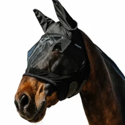 Equithème - Masque anti-mouches et UV Soft Noir Sale