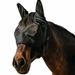 Equithème - Masque anti-mouches Supercut Noir Best