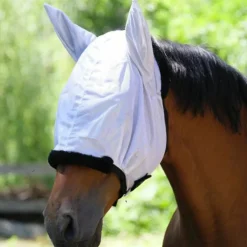 New Equithème - Masque anti-mouches et UV Pro Gris