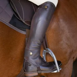 Discount Equithème - Mini-chaps Soft havane