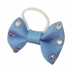 Clearance Equithème - Nœuds à natter avec strass transparents ciel