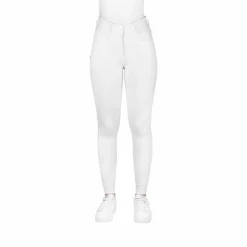 Equithème - Pantalon d'équitation femme Mila Blanc Outlet