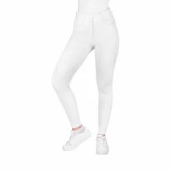Equithème - Pantalon d'équitation femme Mila Blanc Outlet