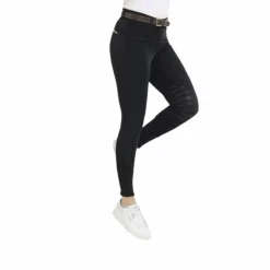 Equithème - Pantalon d'équitation femme Josephine Noir Outlet