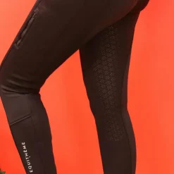 New Equithème - Pantalon d'équitation femme softshell Kitzbuhl Noir