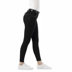 Equithème - Pantalon d'équitation femme Belinda Noir Outlet