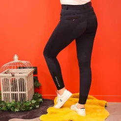 Outlet Equithème - Pantalon d'équitation femme Safir / noir Marine