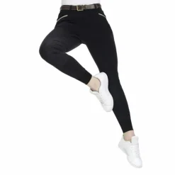 Equithème - Pantalon d'équitation femme Gizel Noir Hot