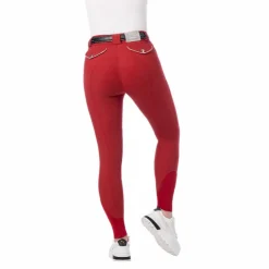 Equithème - Pantalon d'équitation femme Belinda Rouge Clearance