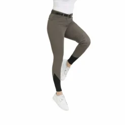 Equithème - Pantalon d'équitation femme Josephine taupe Marron Clearance