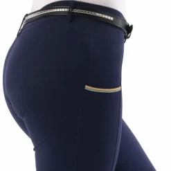 Hot Equithème - Pantalon d'équitation femme Lainbow Marine