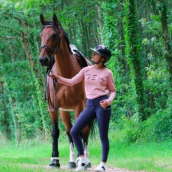 Hot Equithème - Pantalon d'équitation femme Lainbow Marine