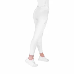 Best Equithème - Pantalon d'équitation femme Elsa Je t'aime Blanc