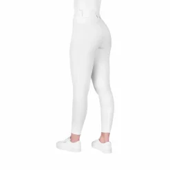 Best Equithème - Pantalon d'équitation femme Elsa Je t'aime Blanc
