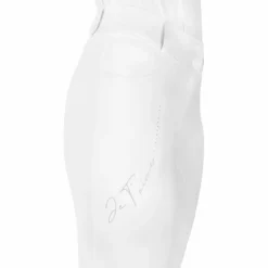 Best Equithème - Pantalon d'équitation femme Elsa Je t'aime Blanc