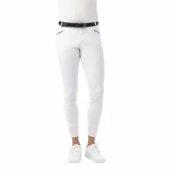 Discount Equithème - Pantalon d'équitation homme Lars Blanc